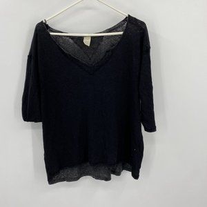 NEW We The Free Black Tee Shirt Large